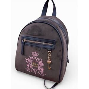 Juicy Couture Velour Backpack - Chocolate Brown Velour Bag New With Tag